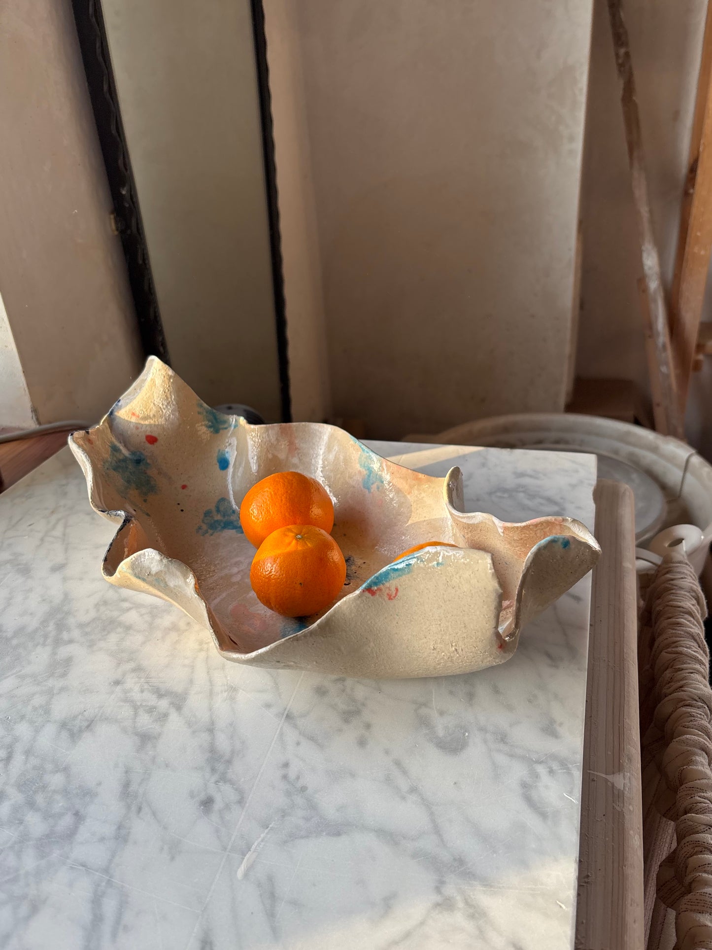 Ceramiczna Patera Ostryga XXL Paint on Ceramics Like on Canvas