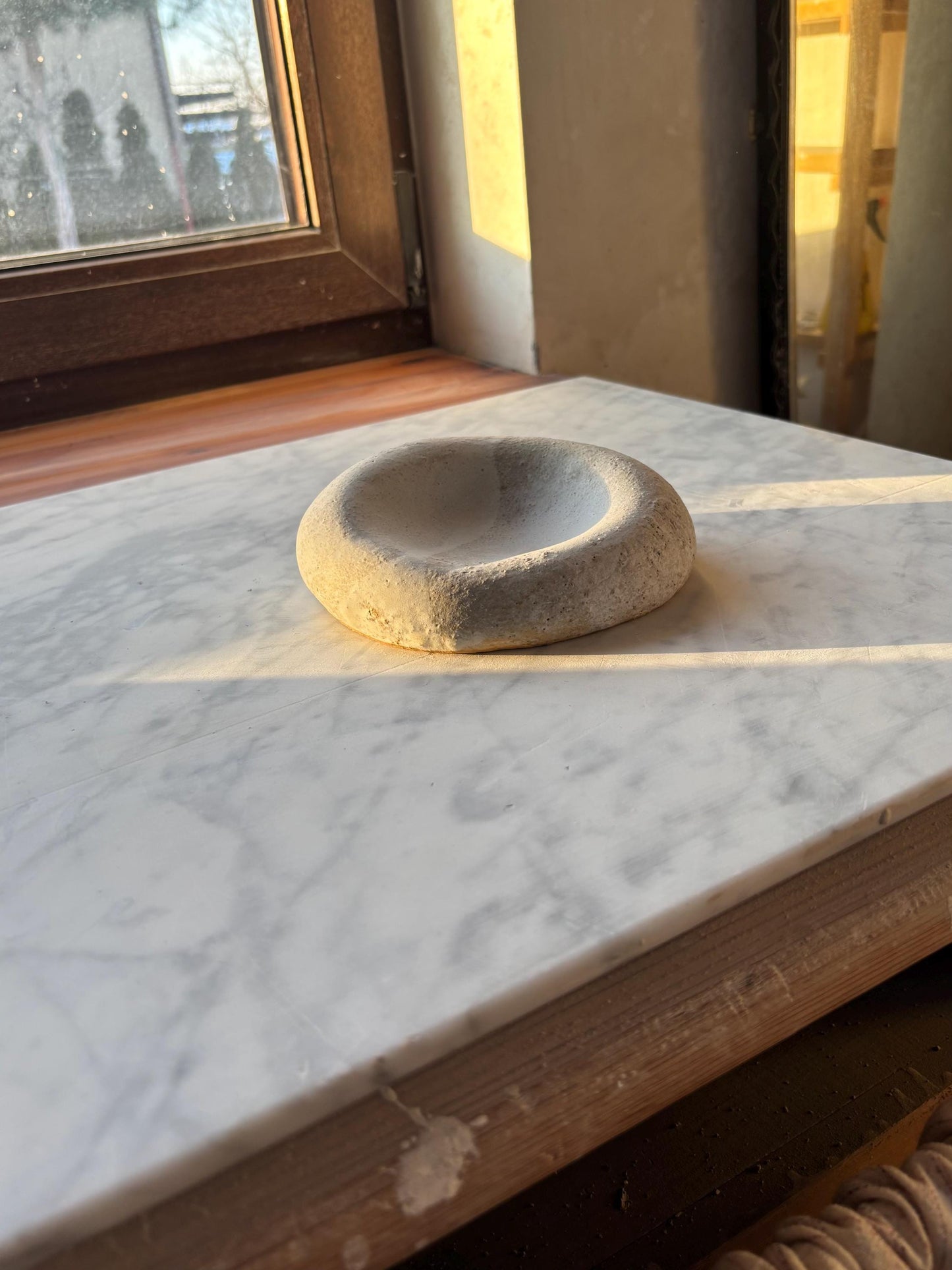 Ceramiczny Kamień na Biżuterię Pebble Rustic White