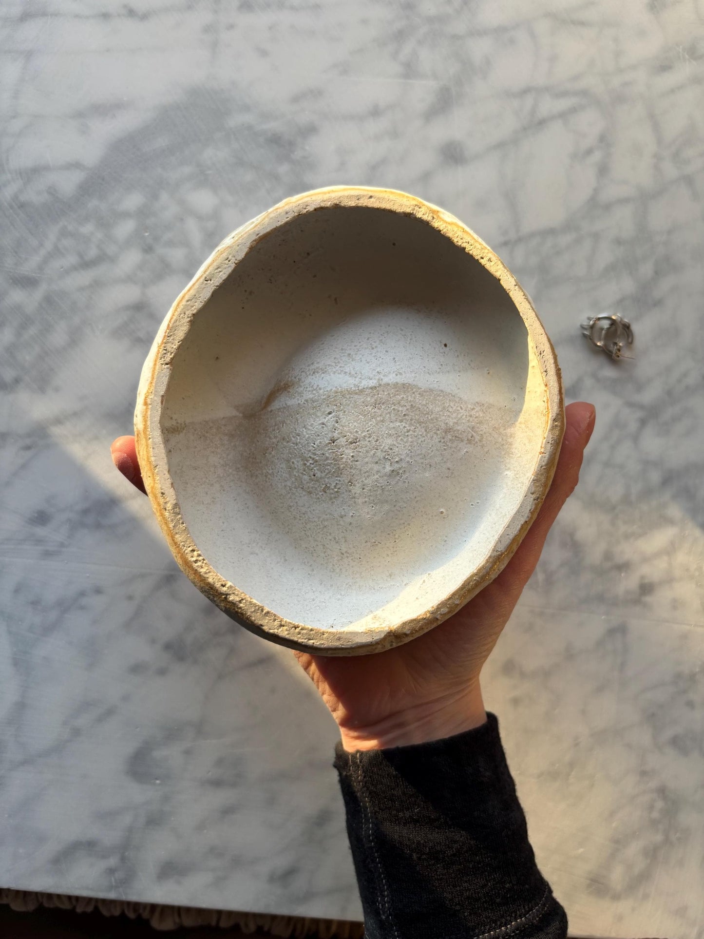 Ceramiczny Kamień na Biżuterię Pebble Rustic White