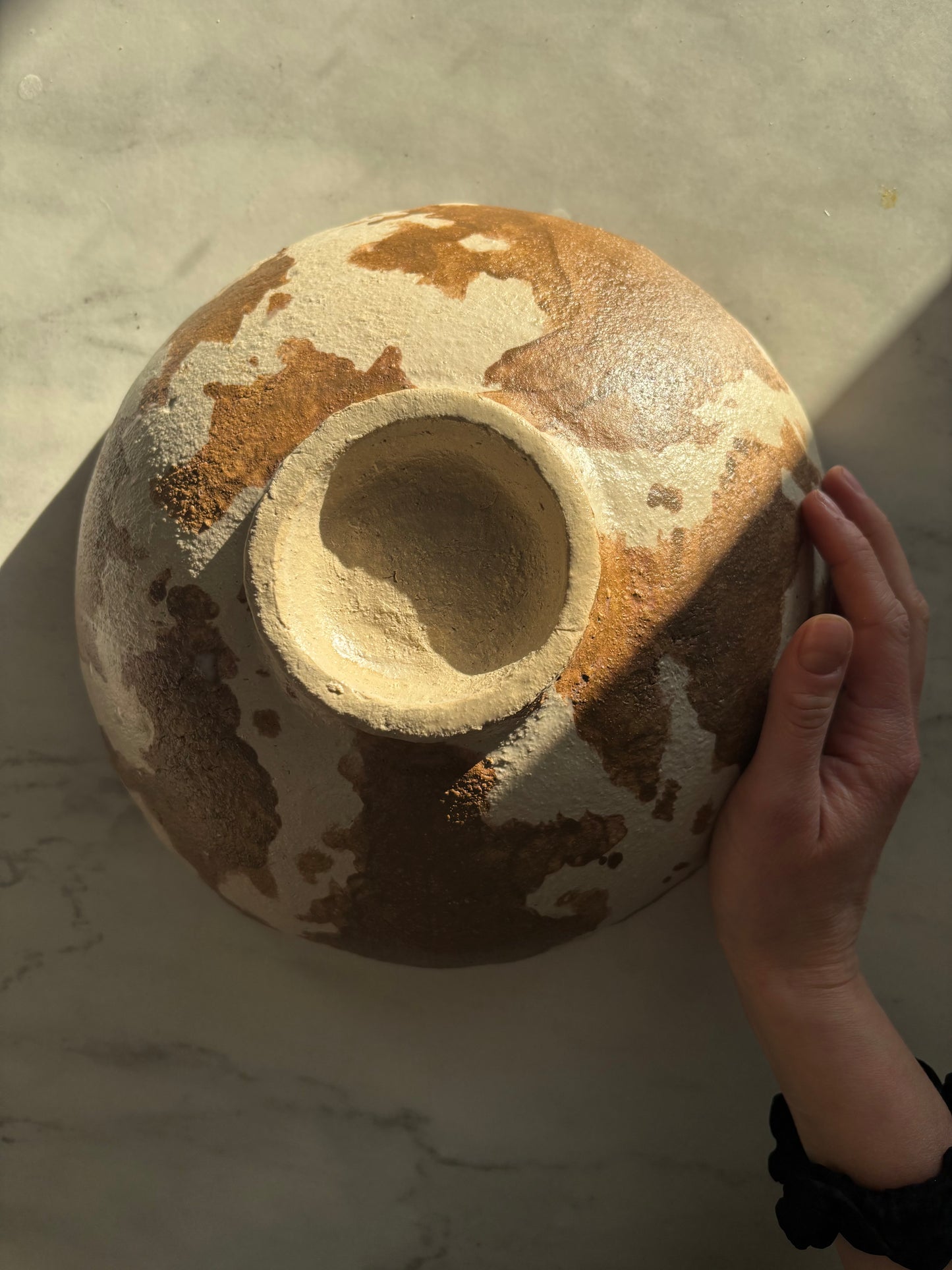 Ceramiczna Okrągła Misa na Sałaty XL Modern Farmhouse Cow