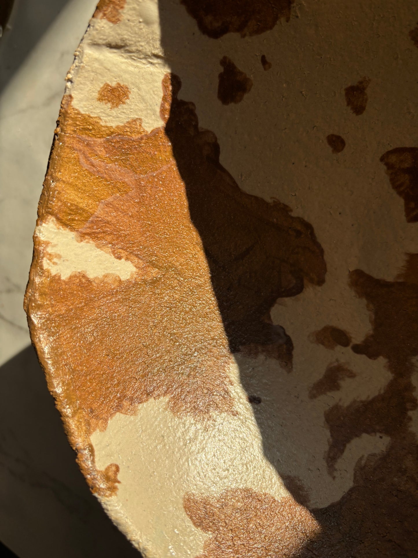 Ceramiczna Okrągła Misa na Sałaty XL Modern Farmhouse Cow