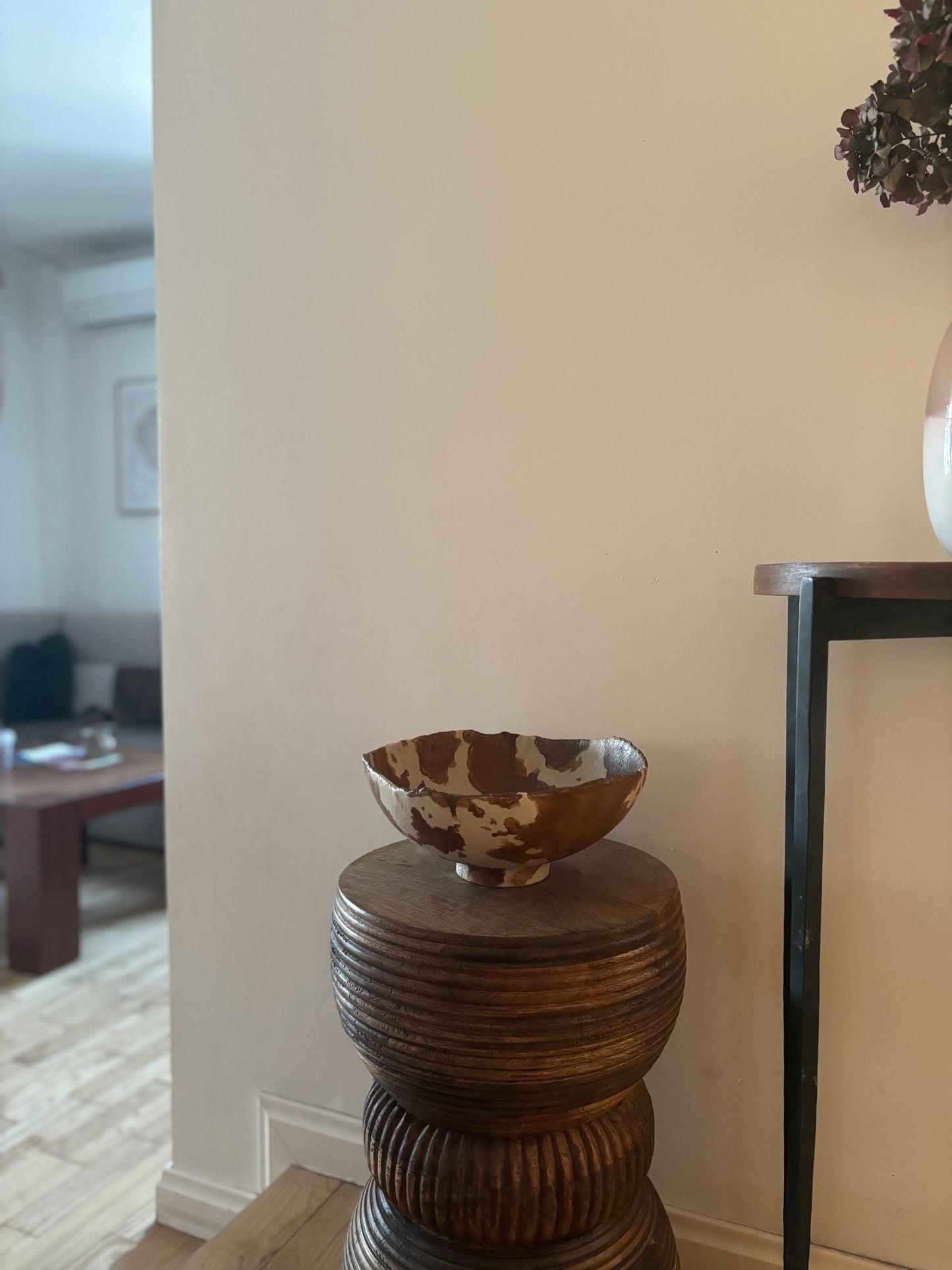 Ceramiczna Okrągła Misa na Sałaty XL Modern Farmhouse Cow