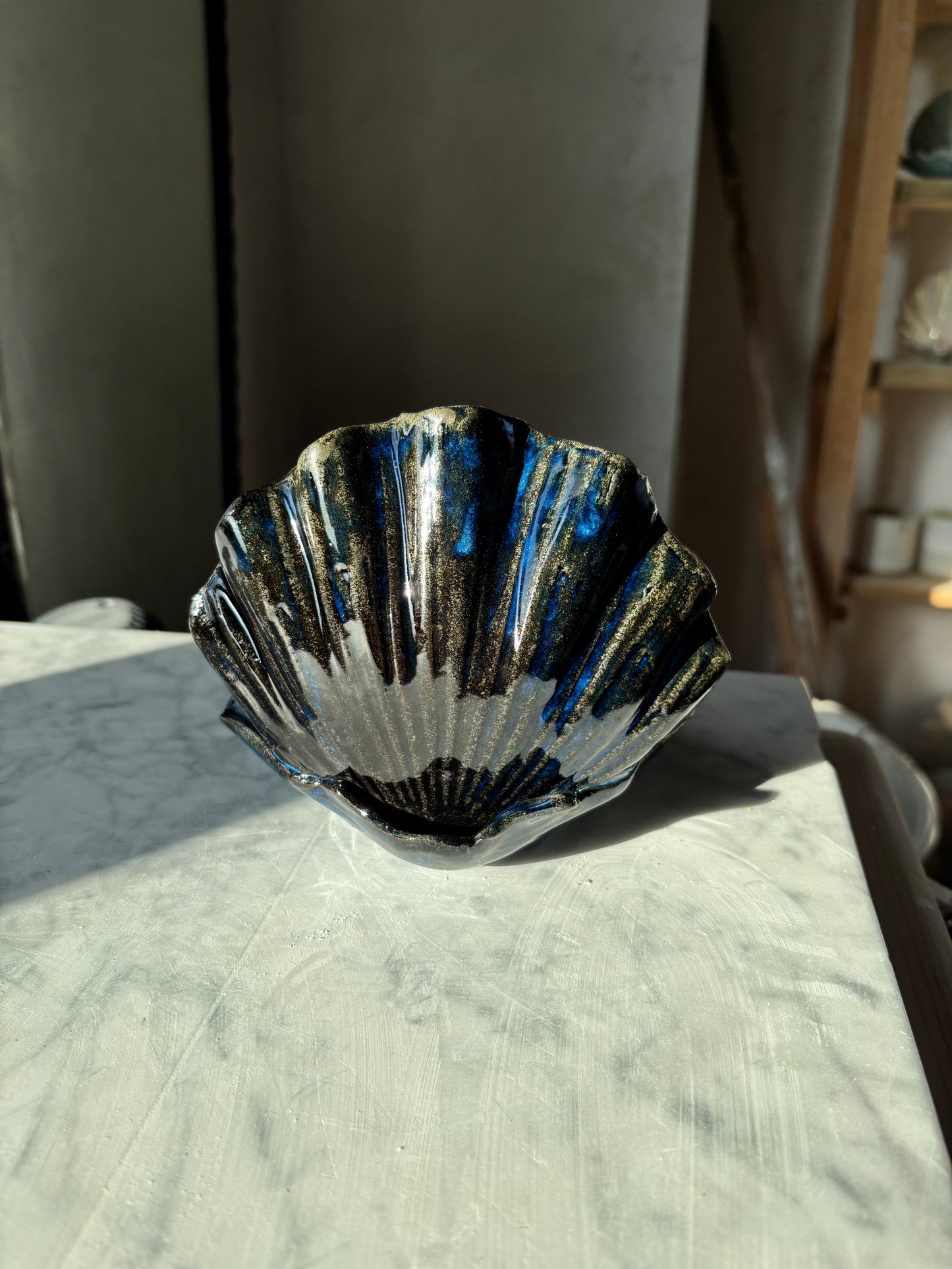 Muszla Skarbiec na Biżuterię Midnight Ocean