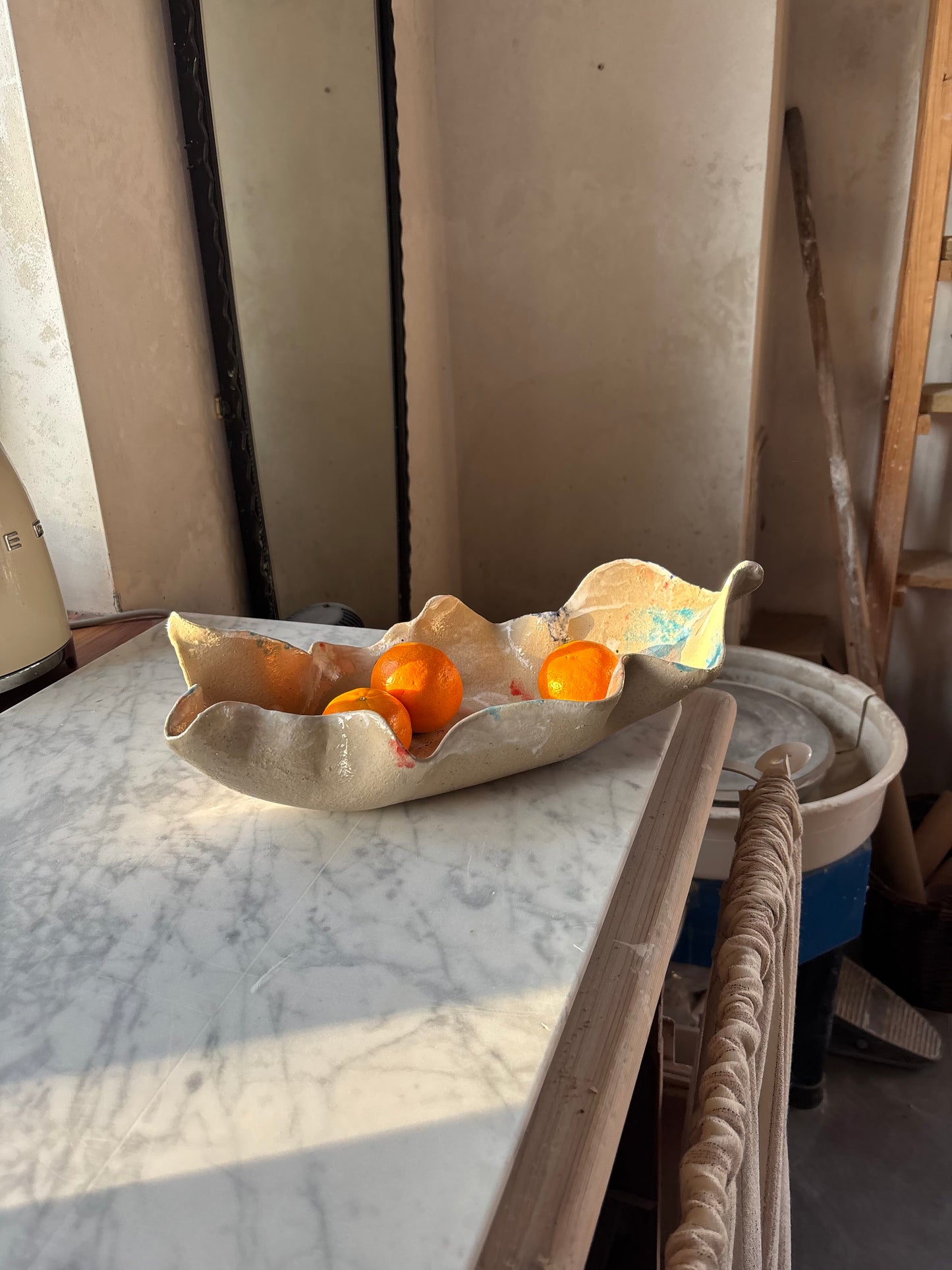 Ceramiczna Patera Ostryga XXL Paint on Ceramics Like on Canvas