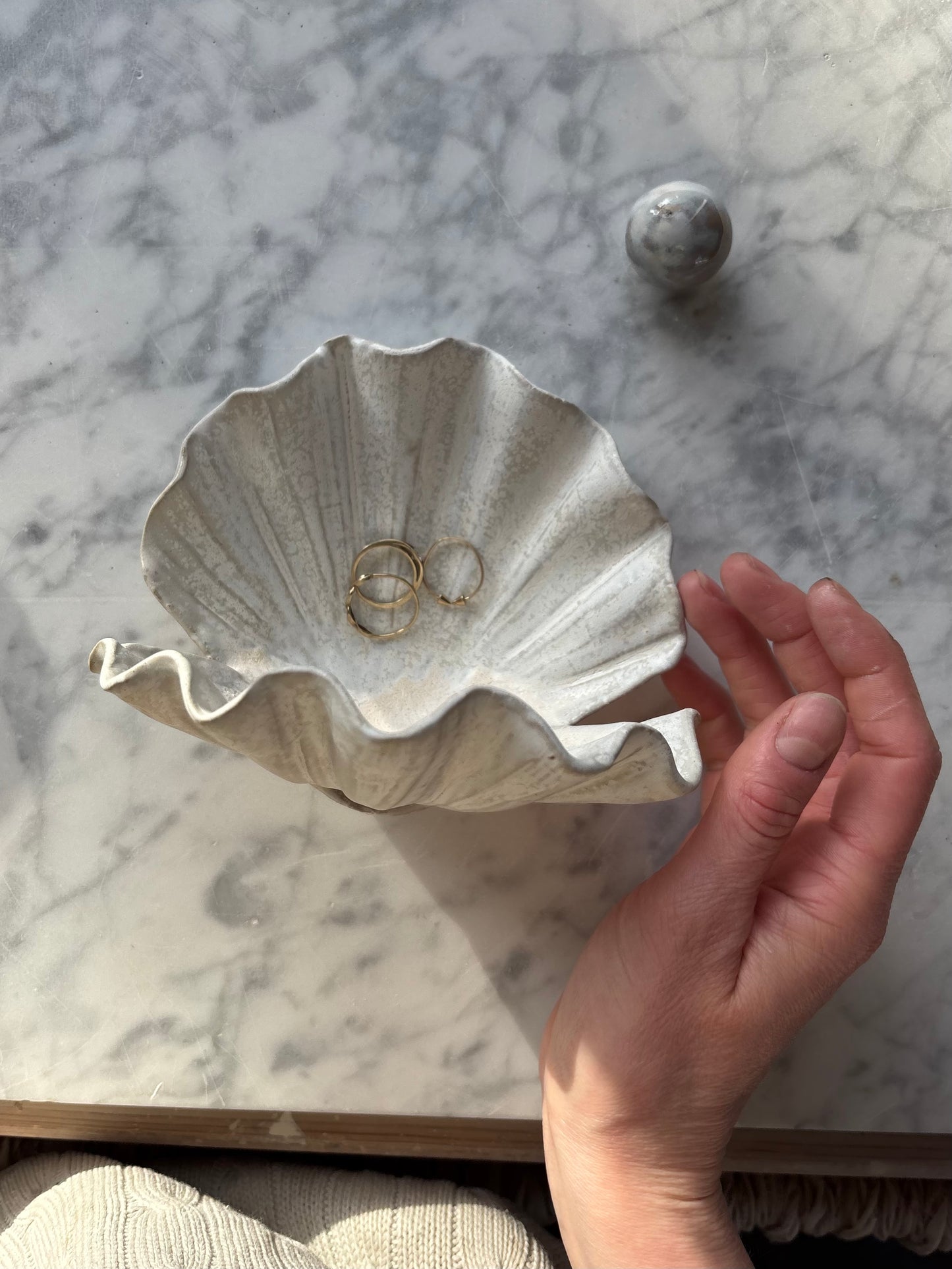 Muszla Skarbiec na Biżuterię Milky Romantic