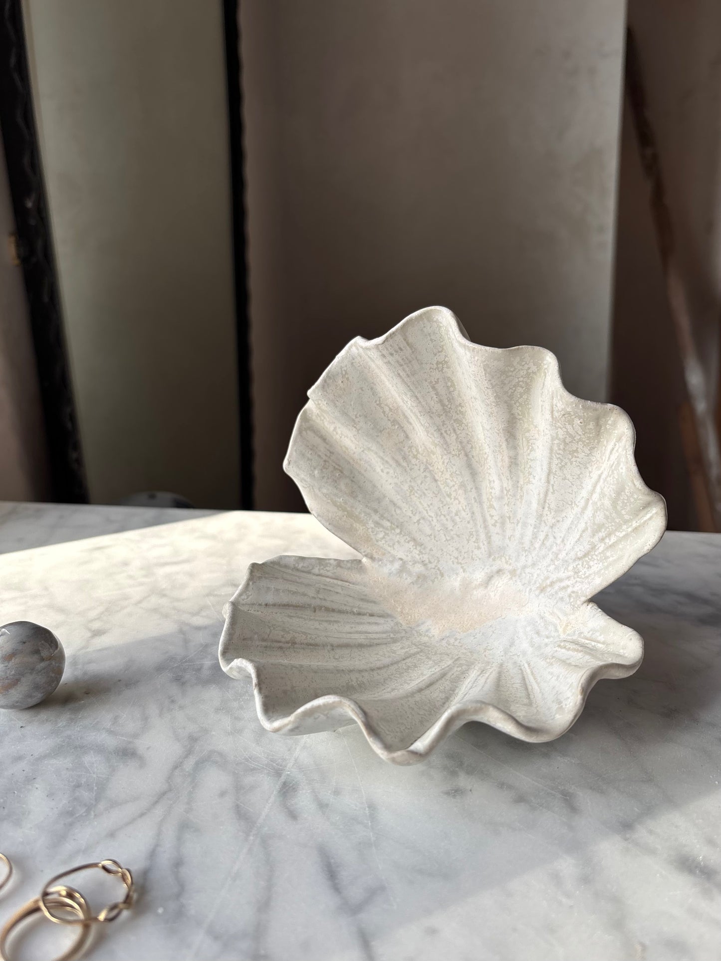 Muszla Skarbiec na Biżuterię Milky Romantic