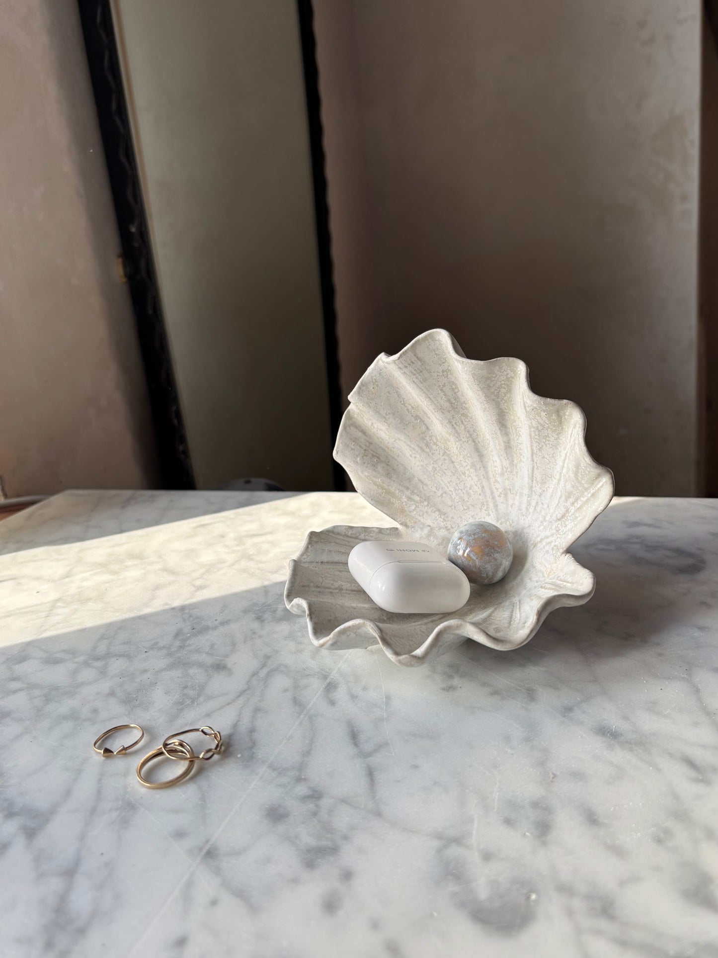 Muszla Skarbiec na Biżuterię Milky Romantic